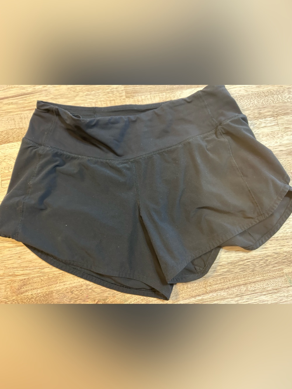 lululemon athletica Black Running Shorts with Inner Liner